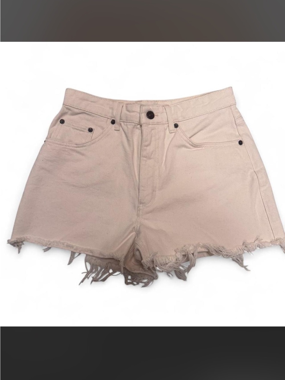 cream shorts topshop